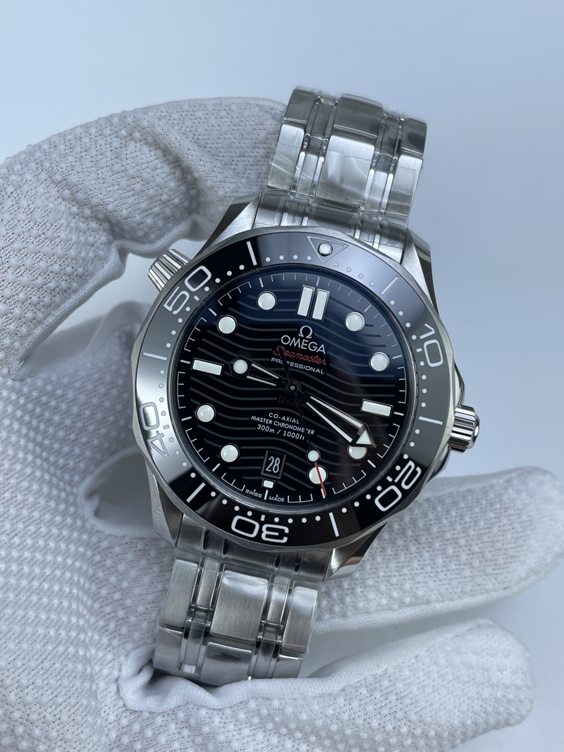 (준비완료/특급배송)NO.2753/VS공장 오메가 씨마스터 다이버 300 스틸 블랙다이얼V4 VS8800 (최신무브업버전)