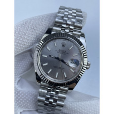 (준비완료/특급배송)NO.3185/롤렉스 데이저스트 126334 41미리 실버다이얼 바인덱스 QP공장